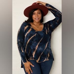 River + Sky Savannah Sweatshirt Martini Olive Tie Dye Pullover Relaxed Medium NW